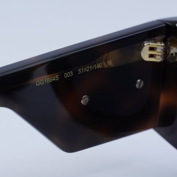 ?️ New Gucci GG1664S 003 Sunglasses - Havana Frame, Light Grey Lenses main image 10